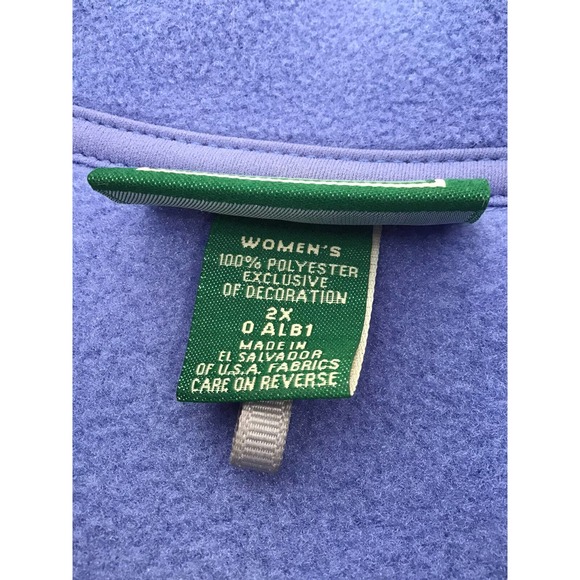 L.L.Bean Polartec Vest Jacket Blue Outdoor Activewear - Picture 9 of 12